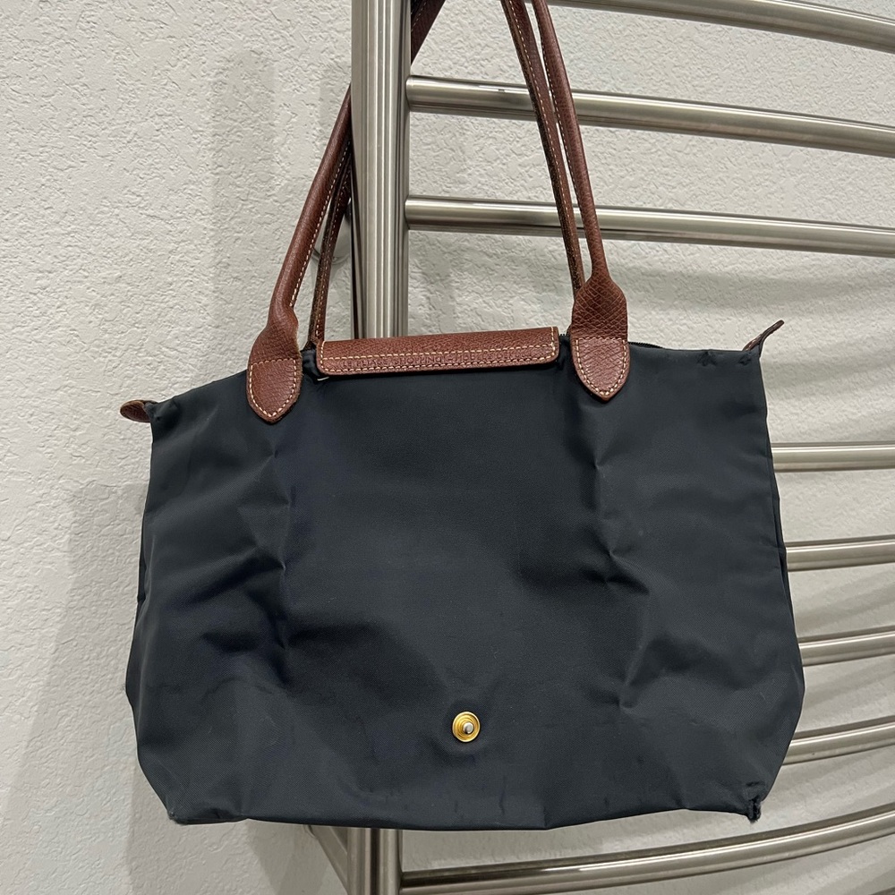 Longchamp Le Pliage Medium Long Handle Gray - Picture 2 of 6